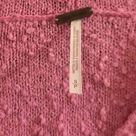 Free People- Found My Friend Hoodie- Pink-size Small-like new-EUC - Picture 3 of 8